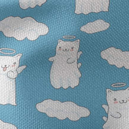 可愛天使貓咪帆布(幅寬150公分)