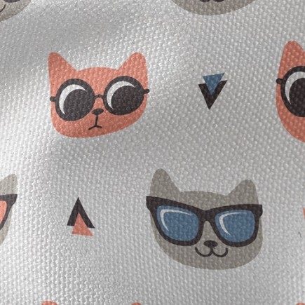 特務眼鏡自信貓帆布(幅寬150公分)