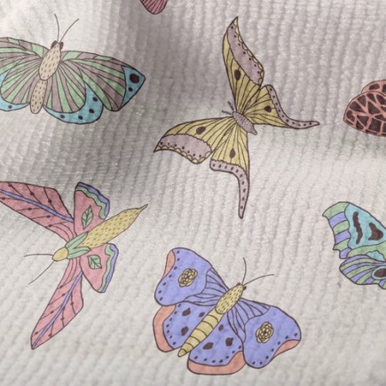 稀有紋路蝴蝶毛巾布(幅寬160公分)