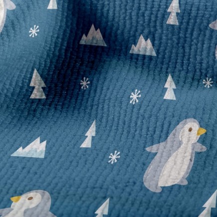 冰山企鵝毛巾布(幅寬160公分)
