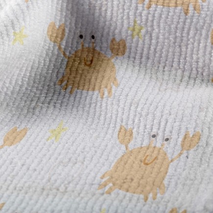 俏皮螃蟹毛巾布(幅寬160公分)