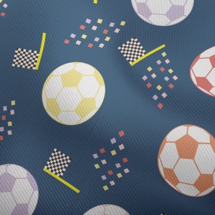 經典多彩足球雙斜布(幅寬150公分)