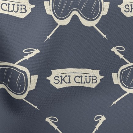 滑雪俱樂部羅馬布(幅寬160公分)