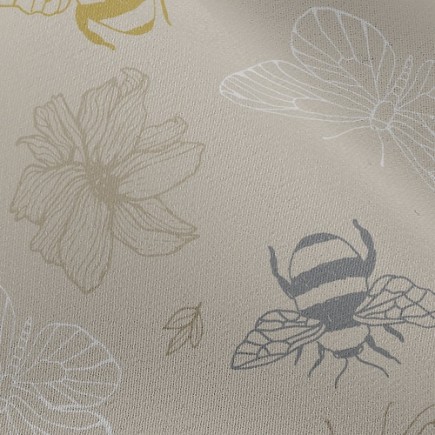蜜蜂和蝴蝶雪紡布(幅寬150公分)