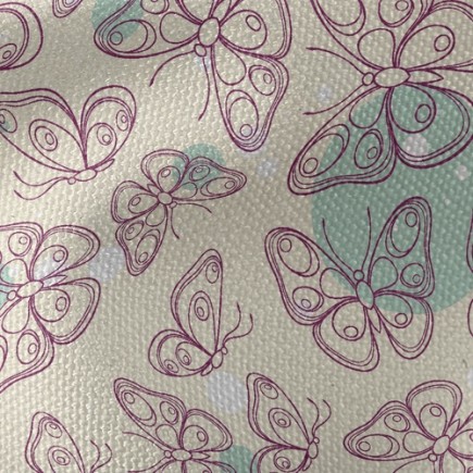 素雅的蝴蝶帆布(幅寬150公分)