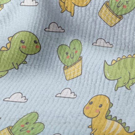 可愛飛天恐龍毛巾布(幅寬160公分)