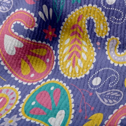 炫彩變形蟲毛巾布(幅寬160公分)