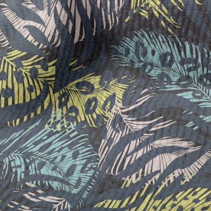 熱帶風格動物紋毛巾布(幅寬160公分)