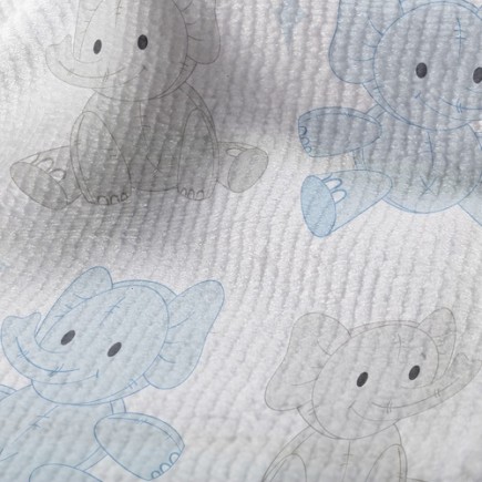 雙色大象布偶毛巾布(幅寬160公分)