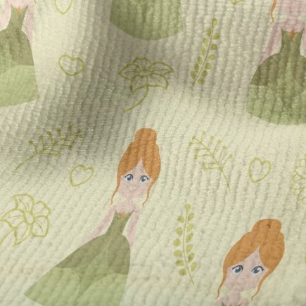 亮麗俏皮公主毛巾布(幅寬160公分)