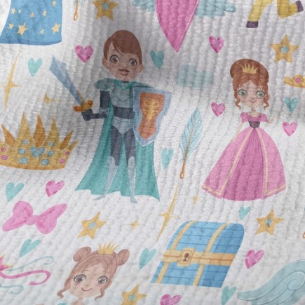 魔法爺爺王子公主毛巾布(幅寬160公分)