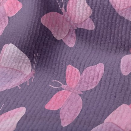 水彩暈染蝴蝶毛巾布(幅寬160公分)