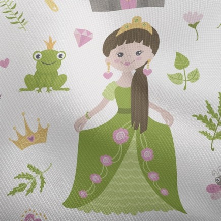 青蛙王子與公主雙斜布(幅寬150公分)