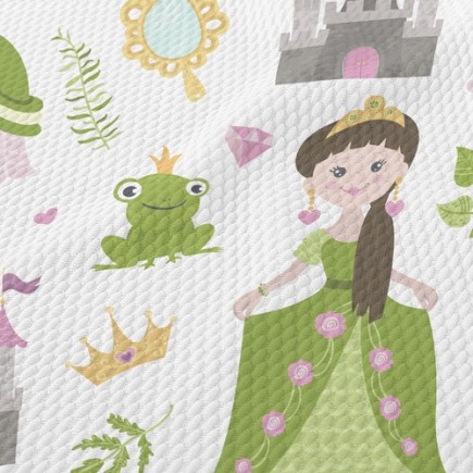 青蛙王子與公主泡泡布(幅寬160公分)