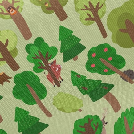 森林哺乳動物斜紋布(幅寬150公分)