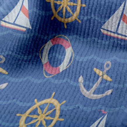 帆船方向盤毛巾布(幅寬160公分)