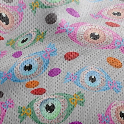 驚悚眼球包裝糖果鳥眼布(幅寬160公分)