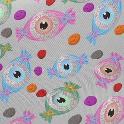 驚悚眼球包裝糖果斜紋布(幅寬150公分)