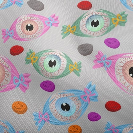 驚悚眼球包裝糖果雙斜布(幅寬150公分)