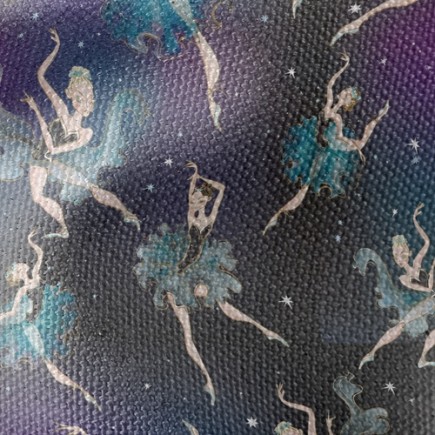 星空下芭蕾舞者帆布(幅寬150公分)