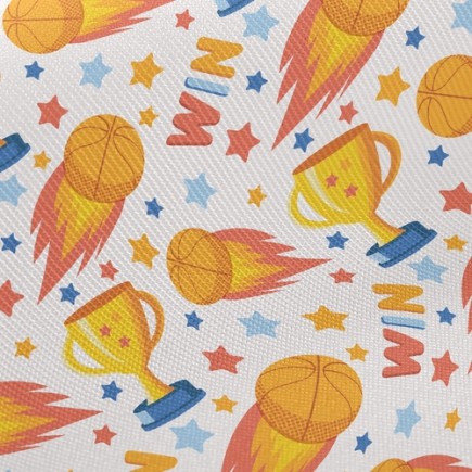籃球冠軍獎盃斜紋布(幅寬150公分)