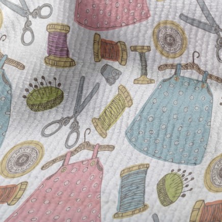 手作縫紉圍裙毛巾布(幅寬160公分)