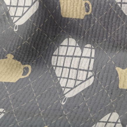 格紋手套茶壺毛巾布(幅寬160公分)