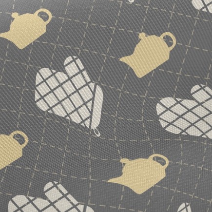 格紋手套茶壺斜紋布(幅寬150公分)