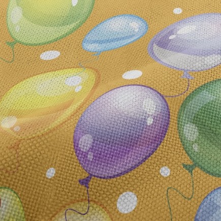繽紛橢圓氣球麻布(幅寬150公分)