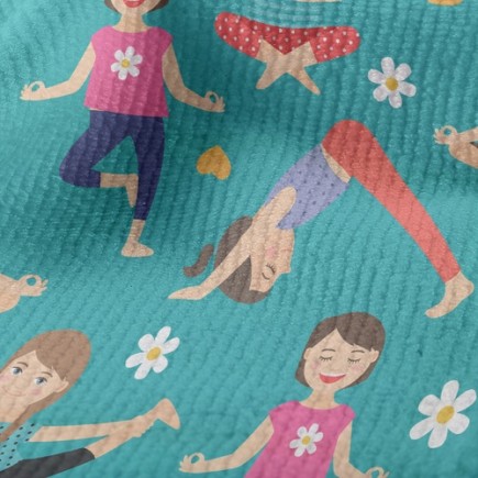 優雅體態瑜珈毛巾布(幅寬160公分)