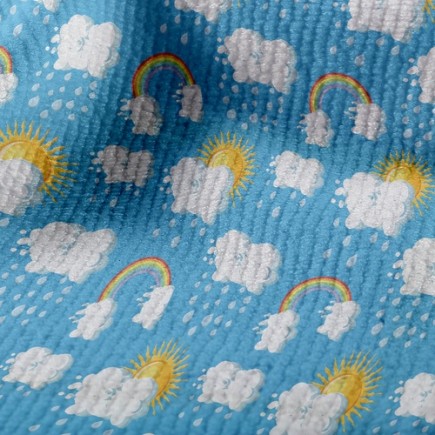 天空氣候變化毛巾布(幅寬160公分)