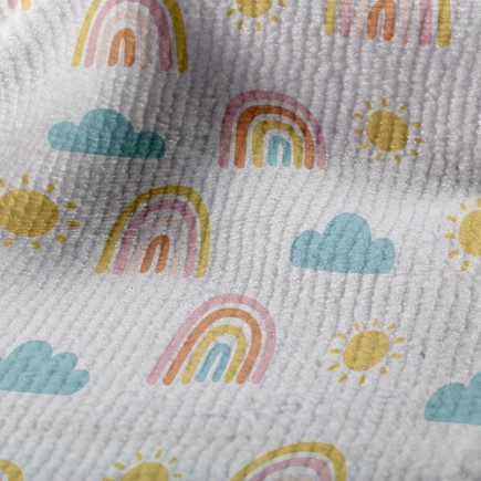 太陽彩虹雲毛巾布(幅寬160公分)