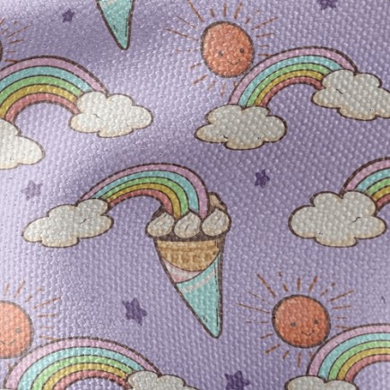 彩虹冰淇淋甜筒帆布(幅寬150公分)
