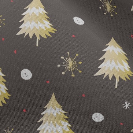 金光閃閃聖誕樹雪紡布(幅寬150公分)