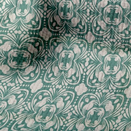 復古花紋磁磚毛巾布(幅寬160公分)