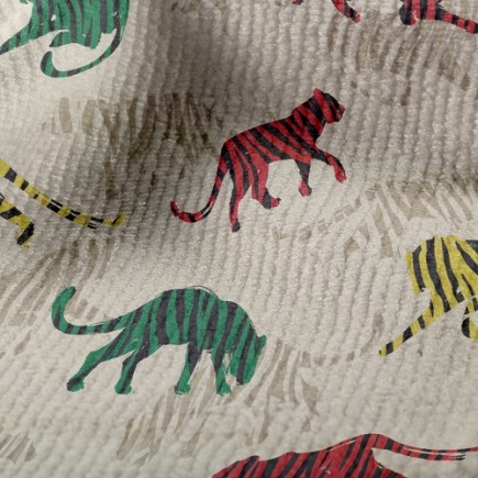 抽象的老虎毛巾布(幅寬160公分)