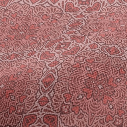 鮮豔大方花緞麻布(幅寬150公分)