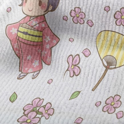 卡哇依日本女孩毛巾布(幅寬160公分)