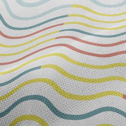 柔和曲折波浪麻布(幅寬150公分)