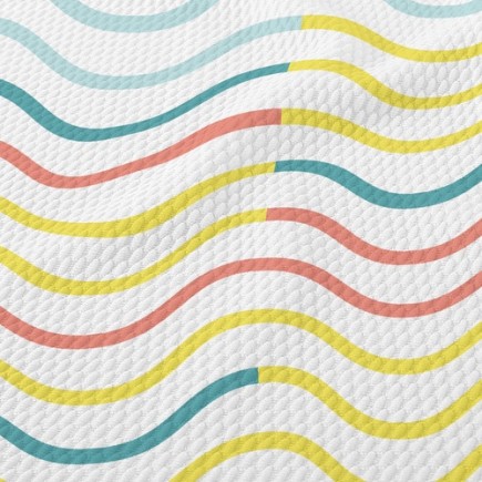柔和曲折波浪泡泡布(幅寬160公分)
