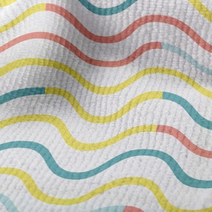 柔和曲折波浪毛巾布(幅寬160公分)
