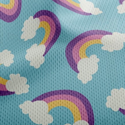 彩虹雲朵鳥眼布(幅寬160公分)
