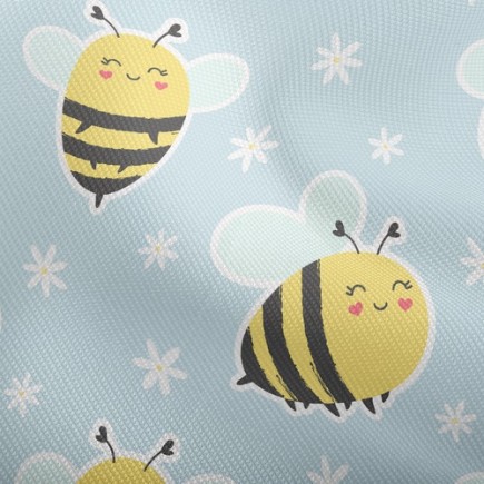 微笑愛心蜜蜂雙斜布(幅寬150公分)
