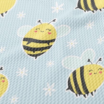 微笑愛心蜜蜂泡泡布(幅寬160公分)