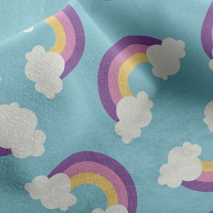 彩虹雲朵水晶絨(幅寬160公分)