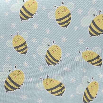 微笑愛心蜜蜂厚棉布(幅寬150公分)