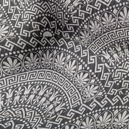 神秘黑白萬花筒毛巾布(幅寬160公分)