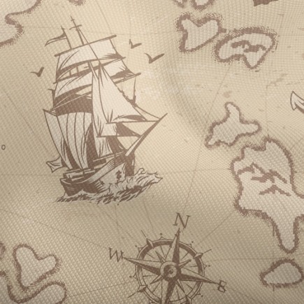 帆船航海地圖雙斜布(幅寬150公分)