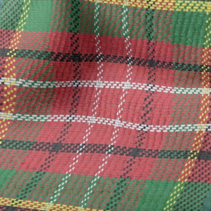 經典蘇格蘭格紋毛巾布(幅寬160公分)