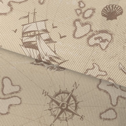帆船航海地圖牛津布(幅寬150公分)